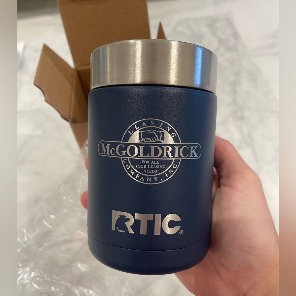NWT Navy Can Cooler